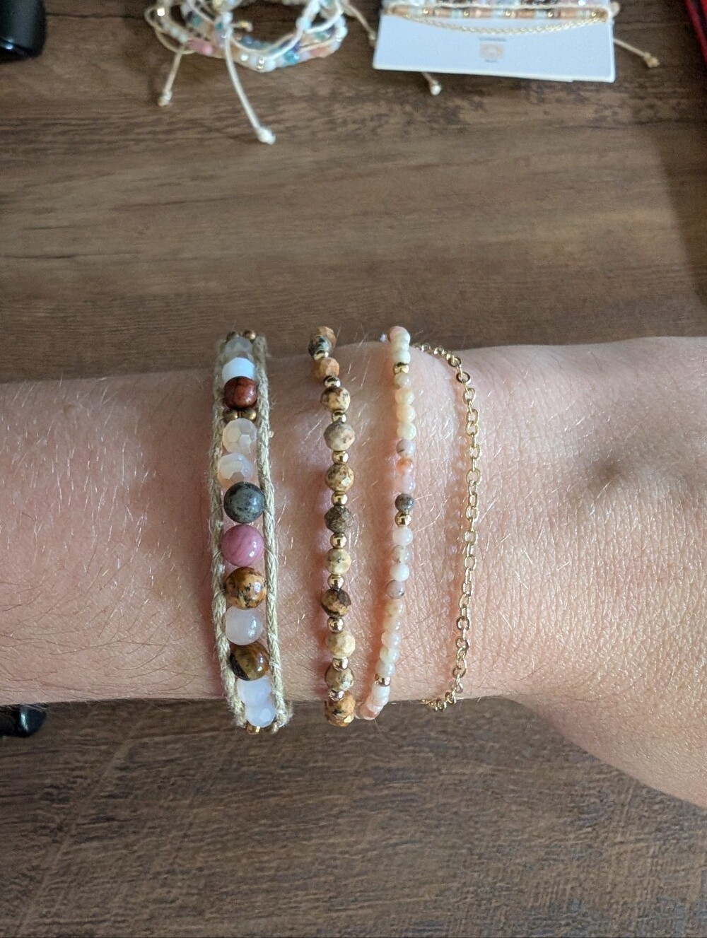 Lotus And Luna 777 Box Bracelet Stack Healing Stone Bracelet Set